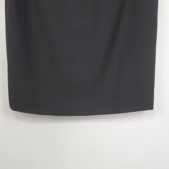 Ann Taylor Factory Black White Mixed Media Career Zip Front Pencil Skirt Size 2P - Picture 8 of 13
